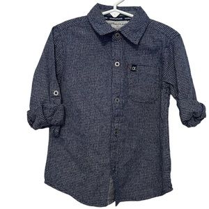 NWT Calvin Klein 3T navy blue white button down